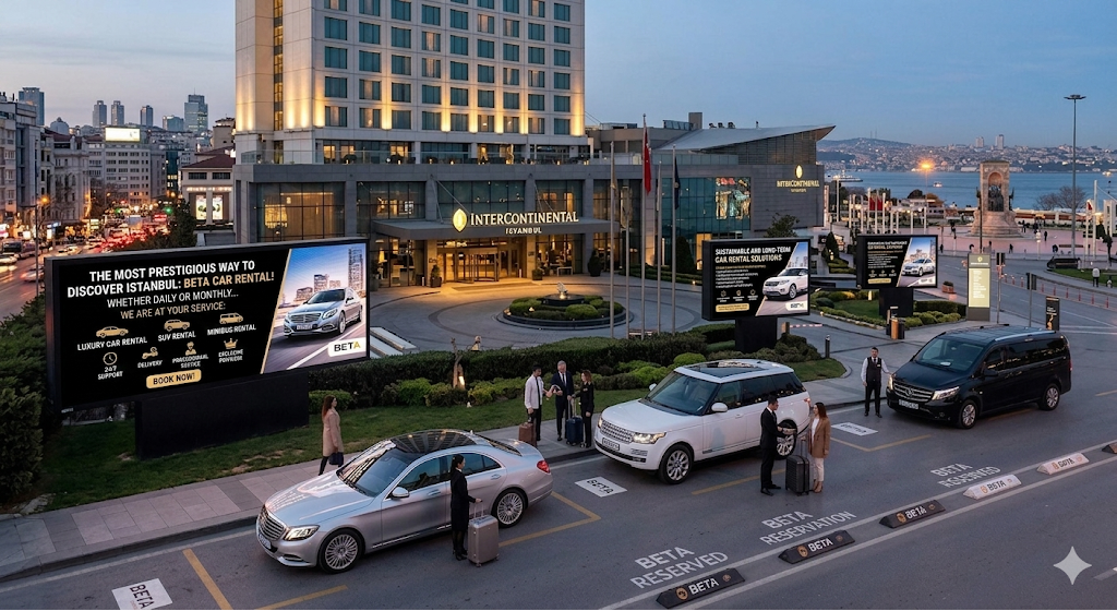 EXECUTIVE BETA CAR RENTAL NICE PROMOTIONAL PIECE FOR INTERCONTINENTAL ISTANBUL HOTEL GUESTS