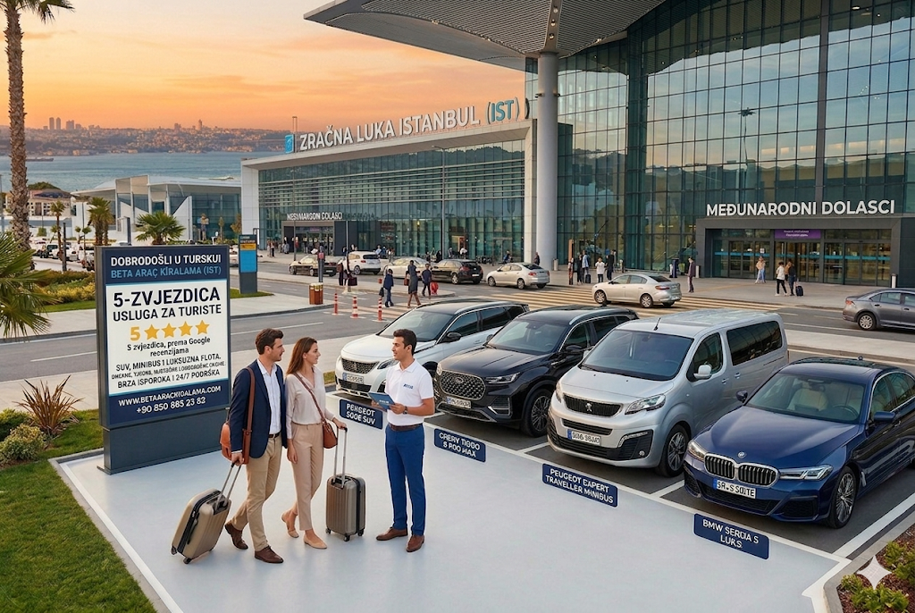 NAJAM AUTOMOBILA ISTANBUL AIRPORT UZ CASH DEPOSIT I GOTOVINSKO PLACANJE BETA CAR RENTAL