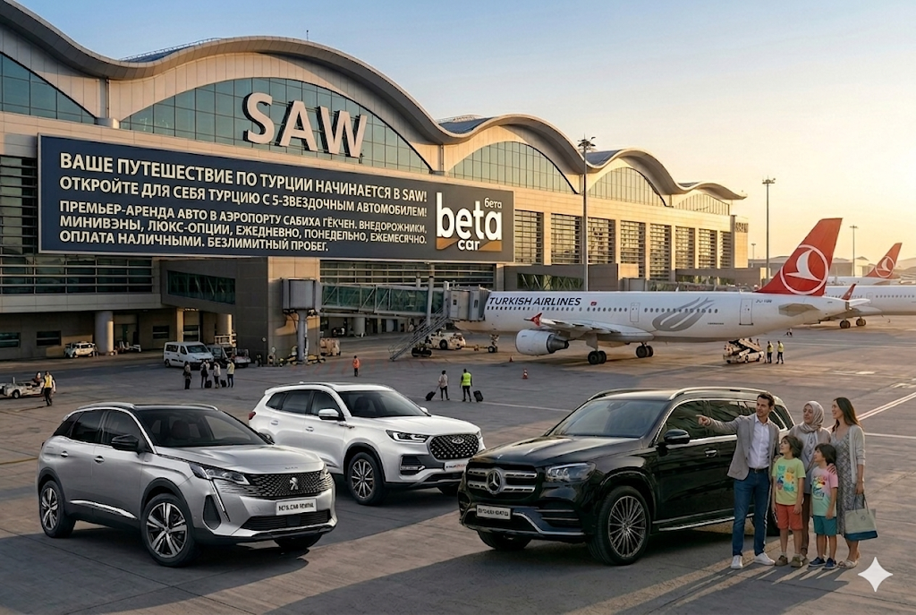 АРЕНДА АВТОМОБИЛЕИ НОВЫХ МОДЕЛЕИ В АЭРОПОРТУ САБИХА ГEКЧЕН BETA CAR RENTAL