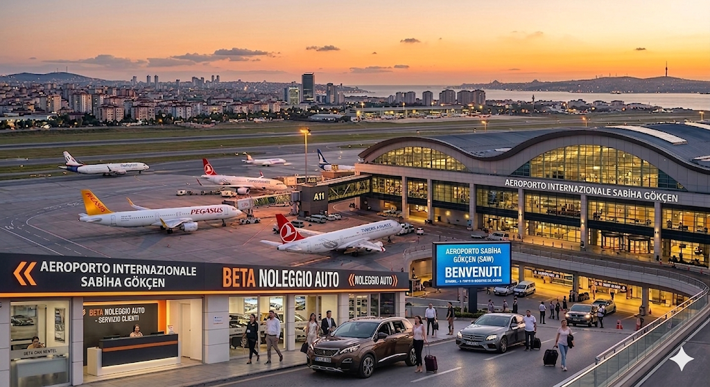NOLEGGIO AUTO AEROPORTO SABIHA GOKCEN VIAGGIO ESCLUSIVO CON BETA CAR RENTAL